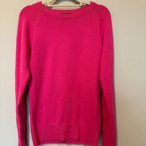 EUC Hot Pink French Connection Crew Neck Sweater Size S